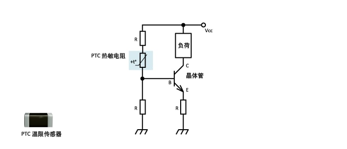 Overtemperature protection for transistor circuits