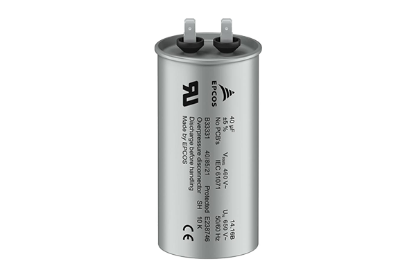 电机运行用AC薄膜电容器:B33331V