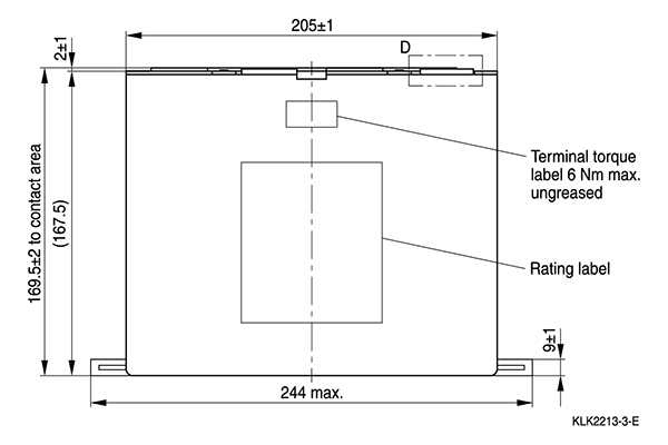 Shapes and Dimensions 电力电子设备用电容器(薄膜):b25645_design-a
