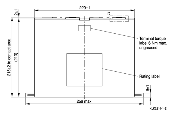 Shapes and Dimensions 电力电子设备用电容器(薄膜):b25645_design-b