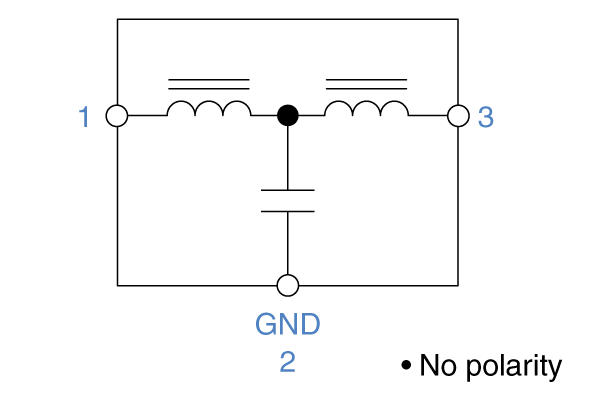 Circuit Diagram EMC,3端子滤波器:ACH32C
