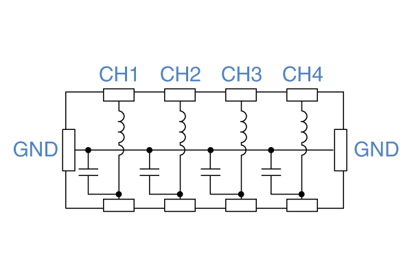 Circuit Diagram EMC,3端子滤波器:MEA1608l
