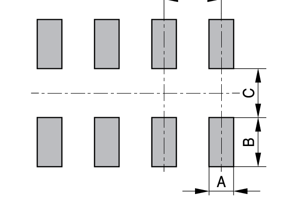 Land Pattern (Terminal Connection) 电压保护器件,CeraDiodes:mlv0037s
