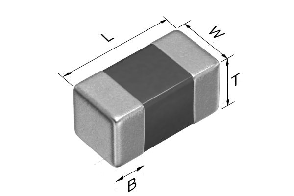 贴片压敏电阻/陶瓷瞬时电压抑制器:0.6x0.6x0.3mm B0.15mm